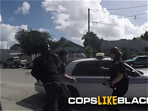 Smacker is taken to milf cops private spot for a stiff twat screwing