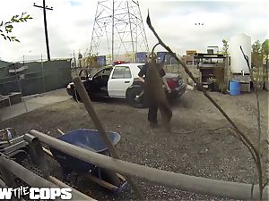 pound the Cops - ultra-kinky cop sploogs all over man rod
